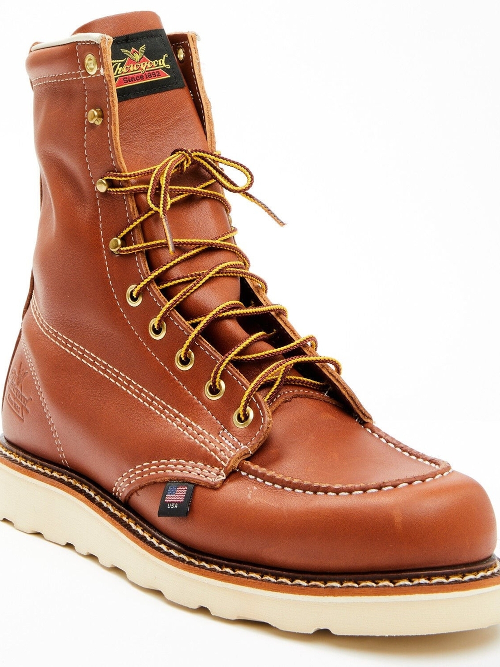 Thorogood Men's 8" American Heritage MAXWear Wedge™ Moc Work Boots - Steel Toe